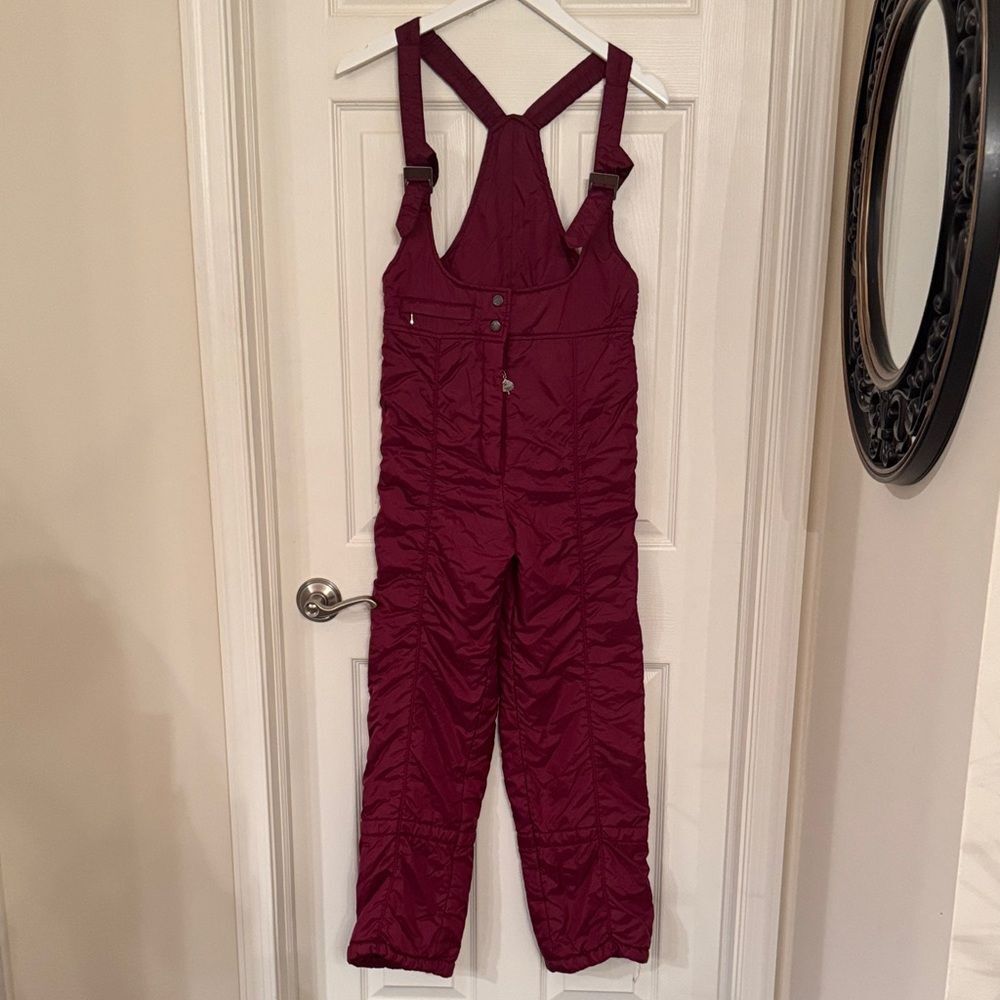 Women's Burgundy Jumpsuit small